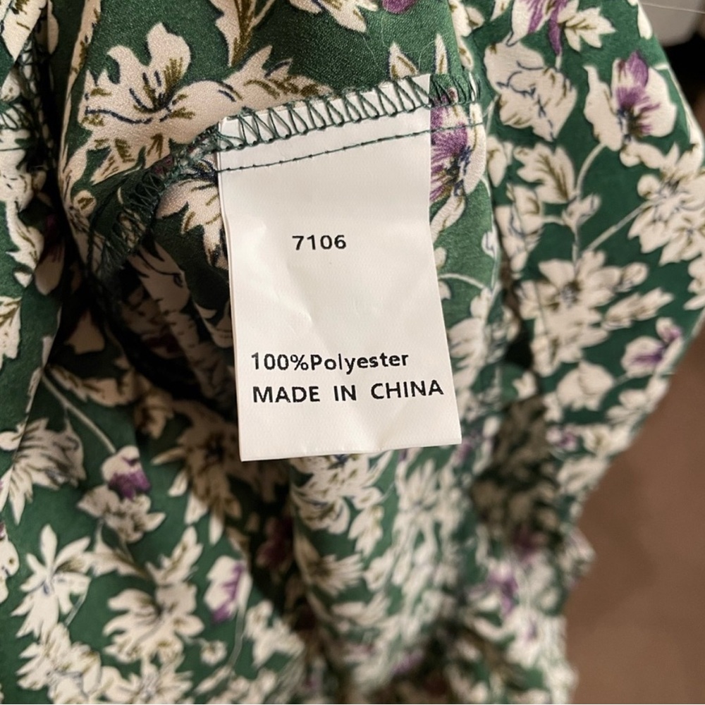 Floral Green Dress Kirundo small - Picture 4 of 8